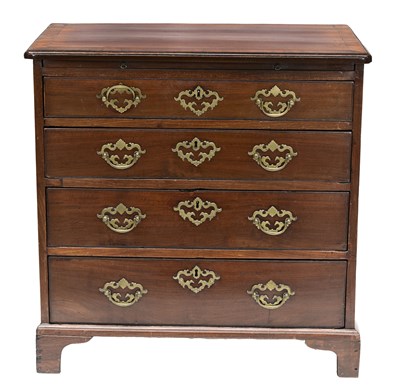 Lot 320 - A George III mahogany chest of drawers, of...