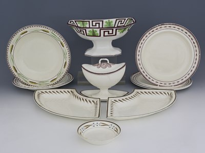 Lot 654 - Wedgwood, a collection of creamware dinner...