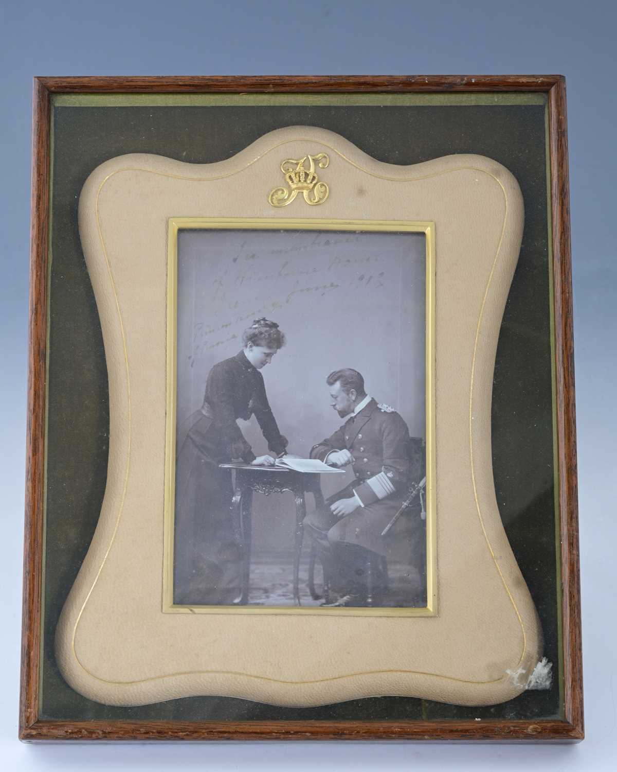 Lot 107 - A framed and inscribed photograph of Prince...