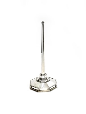 Lot 525 - A Richard Llewellyn Rathbone silver table lamp,...
