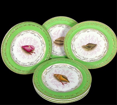Lot 278 - A set of 6 large 20th century dinner plates,...