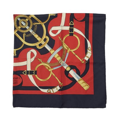 Lot 402 - Hermes, an Eperon d'Or silk scarf.