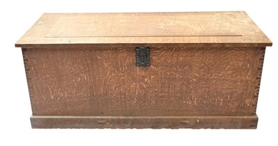 Lot 418 - A large oak coffer designed by Sir George...