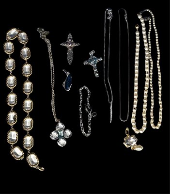 Lot 393 - A collection of costume jewellery, to include...