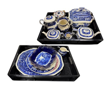 Lot 96 - A collection of Spode blue and white...