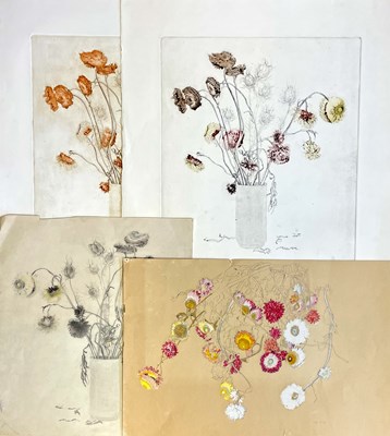 Lot 609 - Eleanor Scarfe (British 1911-1992), two floral...