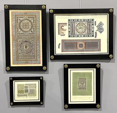Lot 745 - A collection of framed colour plates from...