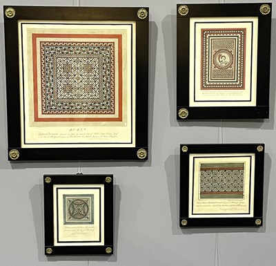 Lot 746 - A collection of framed colour plates from...