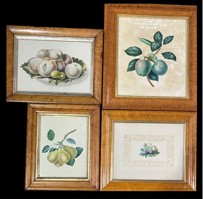 Lot 733 - British School, four 19th century fruit...