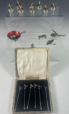 Lot 695E - A mid century Danish sterling silver and...