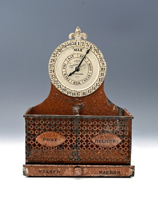 Lot 129 - A Victorian country house enamelled tinplate...