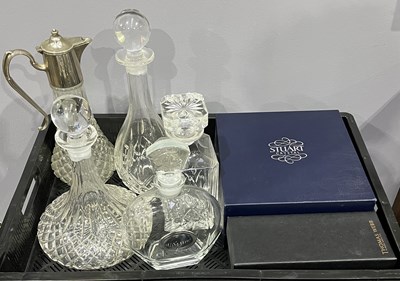 Lot 70 - Glassware: a pair of Thomas Webb crystal glass...