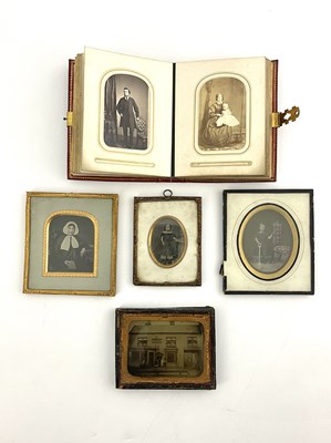 Lot 676 - Early photographic interest, four 19th Century...