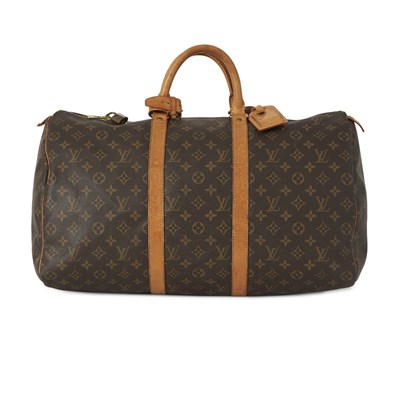 Lot 418 - Louis Vuitton, a monogram Keepall 50 luggage bag.