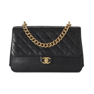 Lot 284 - Chanel, a Paris-Cosmopolite Straight-Lined Flap handbag.