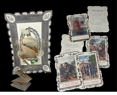 Lot 534 - A series of six WW1 French propaganda...