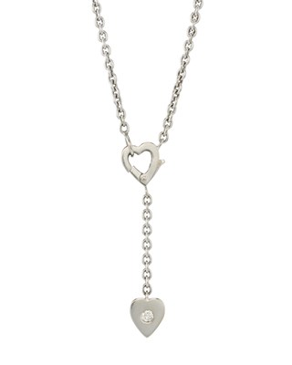 Lot 58 - Cartier, an 18ct gold diamond Mon Amour Heart necklace