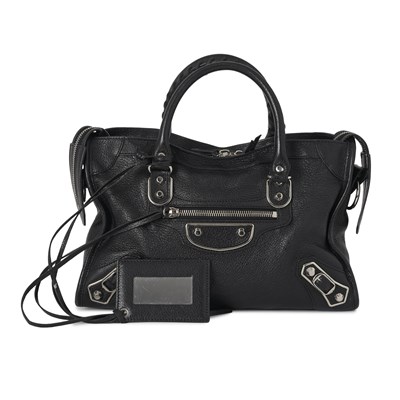 Lot 248 - Balenciaga, a small Metallic Edge City bag.