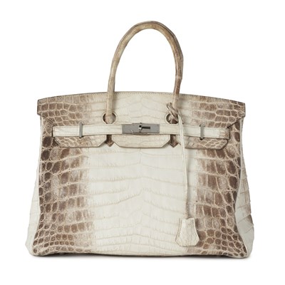 Lot 383 - Hermes, a 2010 Matte Himalayan Niloticus Crocodile Birkin 35 handbag.