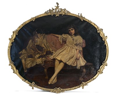 Lot 275 - British School, late 19th Century, portrait of...