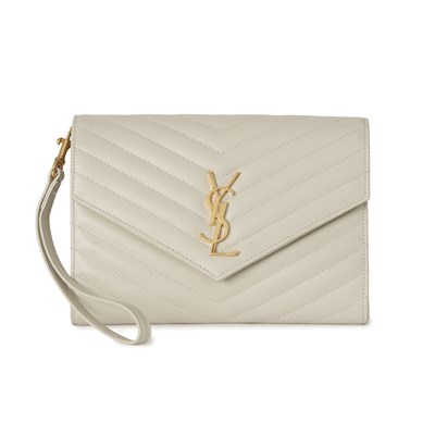 Lot 499 - Saint Laurent, a Cassandre wristlet clutch.