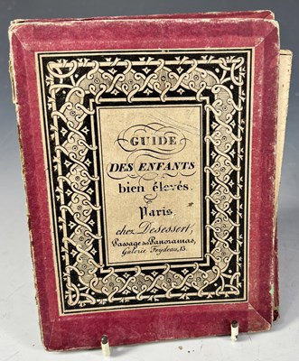 Lot 461A - A 19th century concertina book' 'Guide Des...