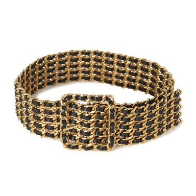 Lot 307 - Chanel, a vintage multi-strand chain belt.