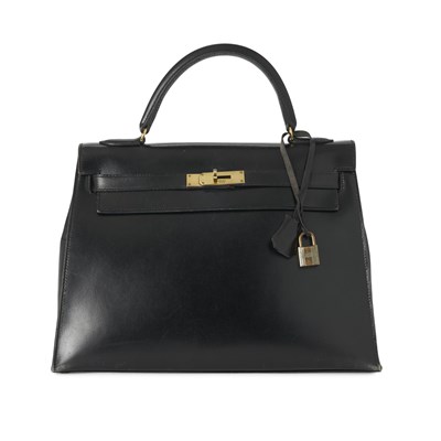 Lot 386 - Hermes, a vintage Kelly Sellier 32 handbag.