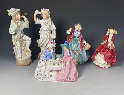 Lot 258 - A Royal Doulton figure group 'Afternoon Tea'...