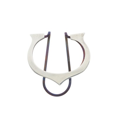 Lot 266 - Cartier, a silver C de Cartier money clip.