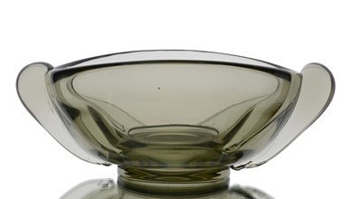 Lot 470 - Elis Bergh for Kosta, a Modernist glass twin...