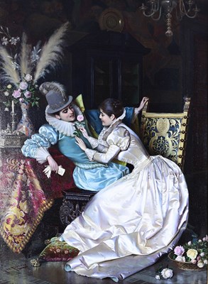 Lot 270 - Pio Ricci (Italian, 1850-1919), The Rose,...