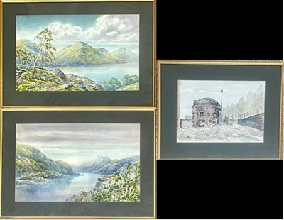 Lot 792 - A. Birbeck (British, 19th century), two loch...