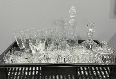 Lot 64 - A midcentury Webb Corbett Queensway vase,...