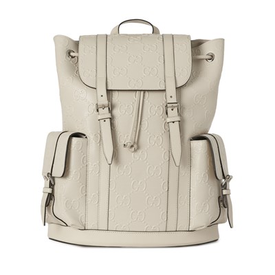 Lot 364 - Gucci, a GG embossed leather backpack.