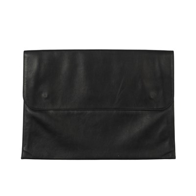 Lot 247 - Asprey, a black leather A4 document case.