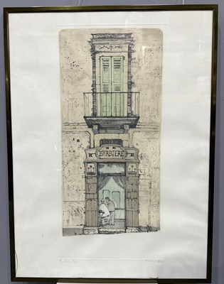 Lot 513 - Richard Bew (20th Century), Barbiere, signed l....