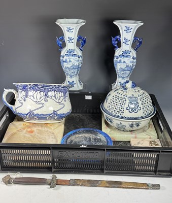 Lot 75A - A Spanish pottery lidded dish, open fretwork...