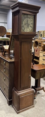 Lot 927 - A long case clock, an older movement (Heywood...