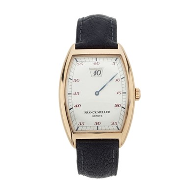 Lot 199 - Franck Muller, an 18ct gold Casablanca Jump Hour wrist watch