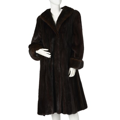Lot 537 - A ranch mink coat.