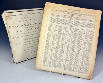 Lot 463 - 'Cary's New Map of England and Wales, with...