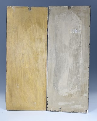 Lot 95 - Gilbert Bayes, a pair of relief moulded...