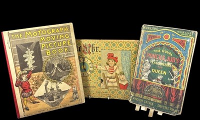 Lot 539 - Three 19th century transformation, pull flap,...