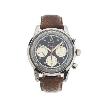 Lot 223 - Enicar, a stainless steel Sherpa Graph Mark IV wrist watch