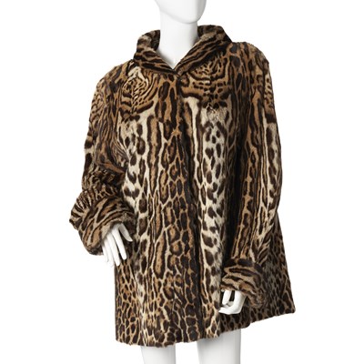 Lot 520 - Jenners, a 1950s ocelot fur coat.