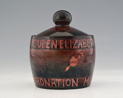 Lot 555 - William Moorcroft, a flambe 1937 Royal...