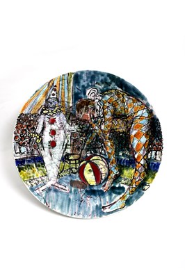 Lot 224 - An important Poole Pottery Studio charger by...