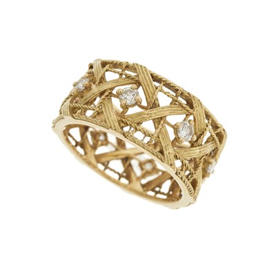Lot 73 - Dior, an 18ct gold brilliant-cut diamond...