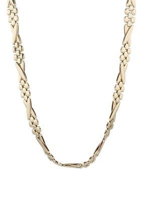 Lot 99 - A 9ct gold fancy-link chain